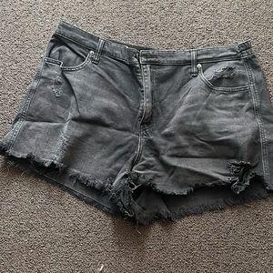 Aerie elastic waist Jean shorts